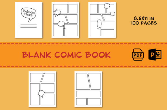 Blank Comic Book for Draw Your Own Comic
