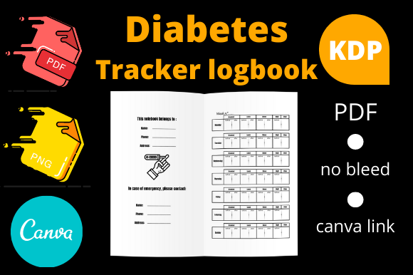 Diabetes Tracker Logbook KDP Interior: A 53-Week Guide
