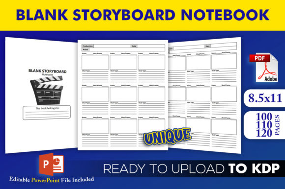 Empowering Creators: The Strategic Value of the Blank Storyboard Notebook KDP Interior