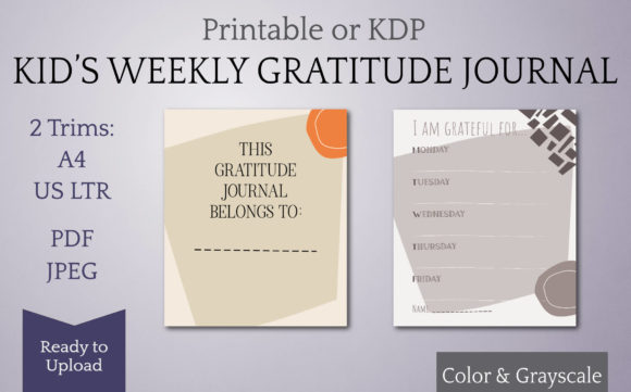 Evaluating Kids Gratitude Journal - KDP - Shapes for Mindfulness and Self-Publishing