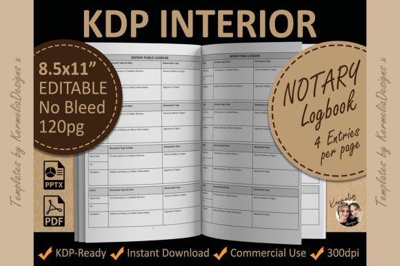 Evaluating the 8.5x11 Notary Public Logbook Template for KDP Publishing