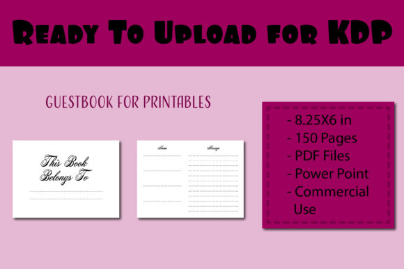 Guestbook for KDP Interior: A Practical Resource for Publishers and Event Planners
