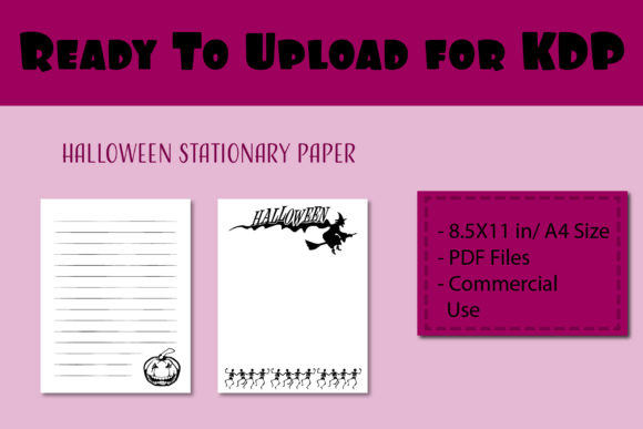 Halloween Stationary Paper for Printable: A Versatile Digital Asset