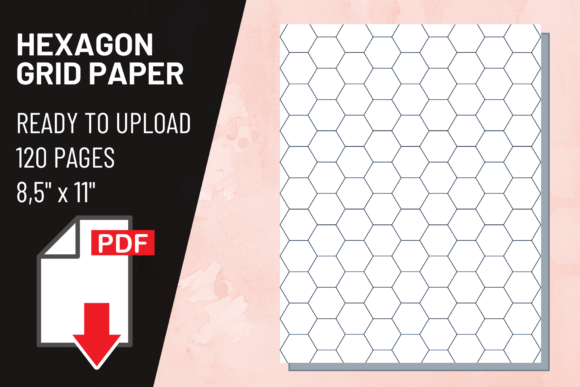 KDP Interior Hexagon Grid Paper Notebook: Elevating Low-Content Publishing with Precision Geometry