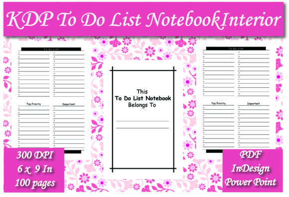 KDP To Do List Notebook Interior: Streamlining Your Publishing Workflow