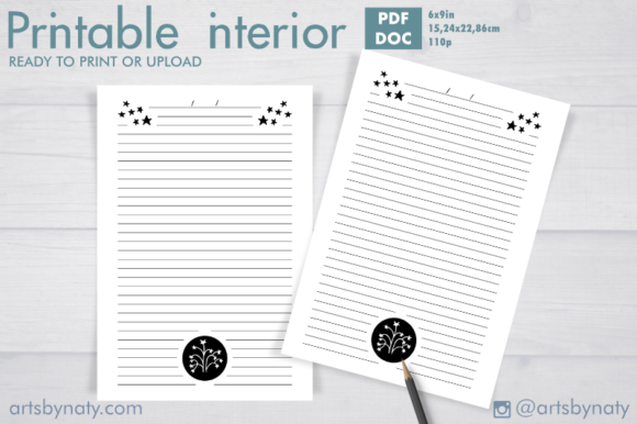 Little Star Journal for KDP Printable 3: Integrating Cute Aesthetics into Professional Publishing Workflows
