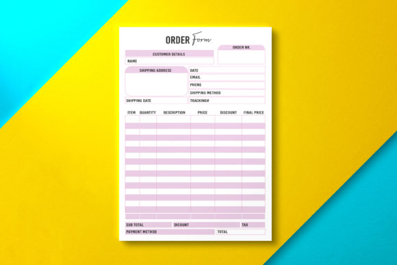 Order Form, PDF Template Purple: A Comprehensive Guide to Sizes and KDP Readiness