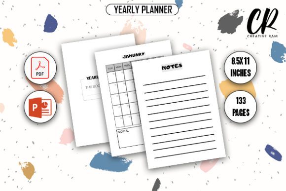 Yearly Planner KDP Interior: Ready-to-Publish Template